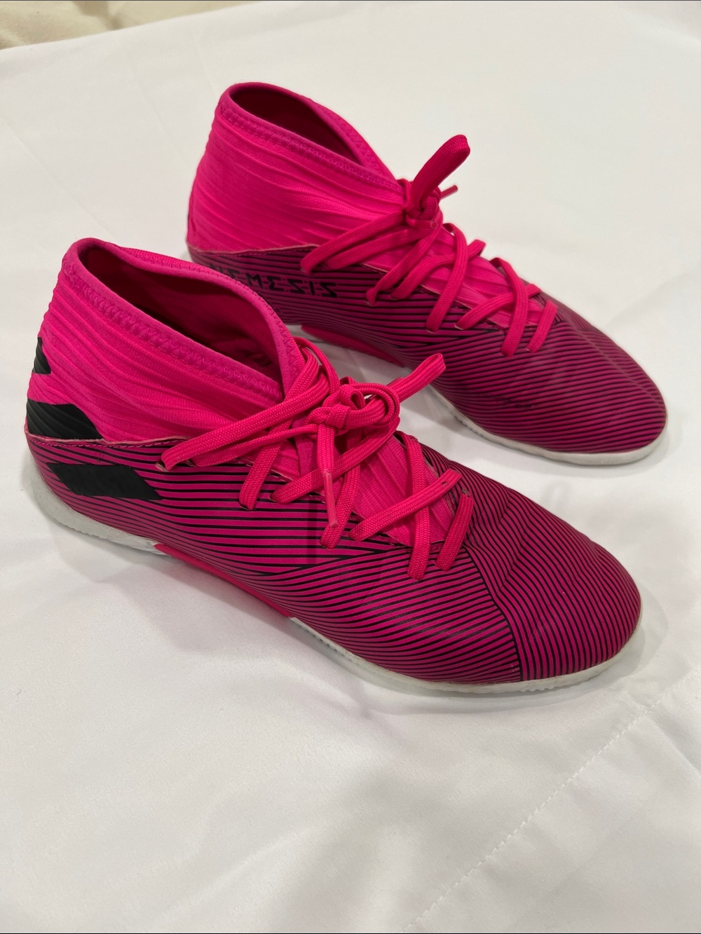 adidas Unisex Pink Indoor Soccer Shoes